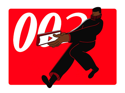 Agent 002 action branding character character design design illustration illustrator mobile nft phone tech vector youtube