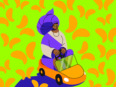 Mama Funmilayo Ransome-Kuti character character design design dribbble hot illustration illustrator kuti nigeria vector woman