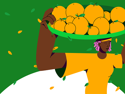 Hawking character character design design dribbble fruits greens hot illustration illustrator labour vector