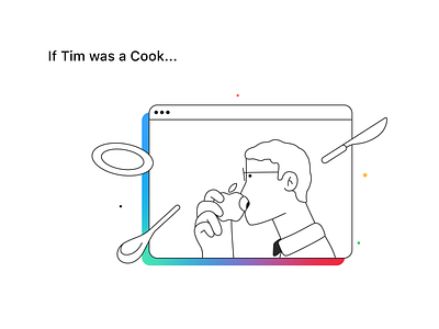 If Tim was a Cook... apple design dribbble hot illustration illustration system illustrator iphone metaverse mobile ui ux web web design web3