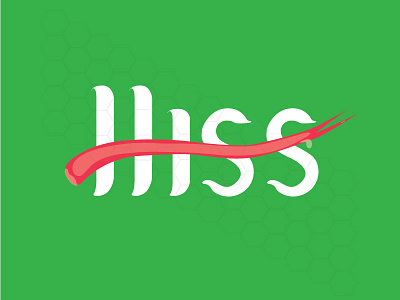 Hiss hiss illustrations red snake tongue typography
