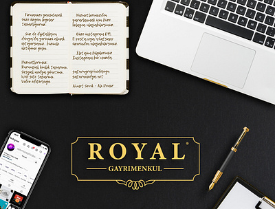 Royal Gayrimenkul Logo Tasarımı çalışmamız. @saturngraphicdesign branding graphic design illustration logo photoshop