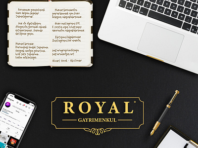 Royal Gayrimenkul Logo Tasarımı çalışmamız. @saturngraphicdesign