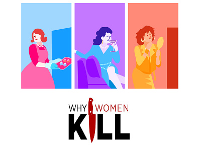 why women kill drama illustration illustrator