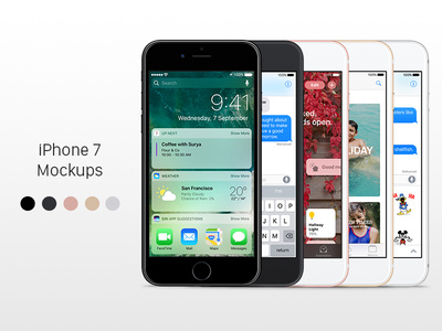 iPhone 7 Sketch Mockups