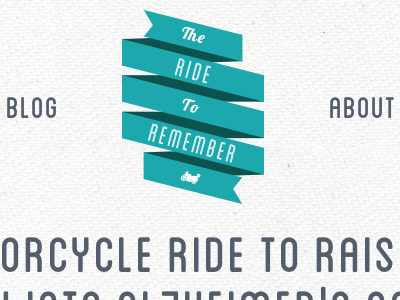 The Ride to Remember design personal web