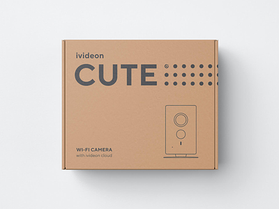 Ivideon Camera Packing box branding camera cloud concept craft design figma ivideon logo package pattern typography vector wifi