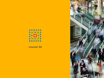 Ivideon Counter 3D analytics app branding cloud concept counter design detector figma ivideon logo service typography video