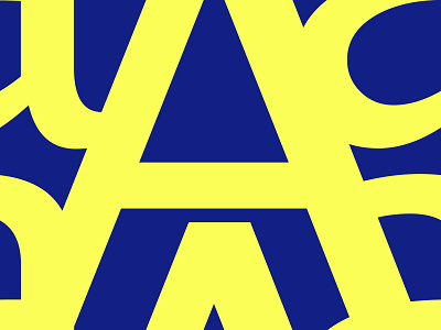 #Typehue Week 1: A a blue letter pattern repeatable type typehue typehuepurist typography yellow