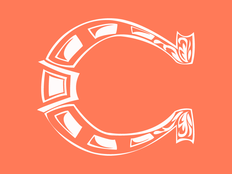 #Typehue Week 3: C c horseshoe typehue typehuepurist type typography letter