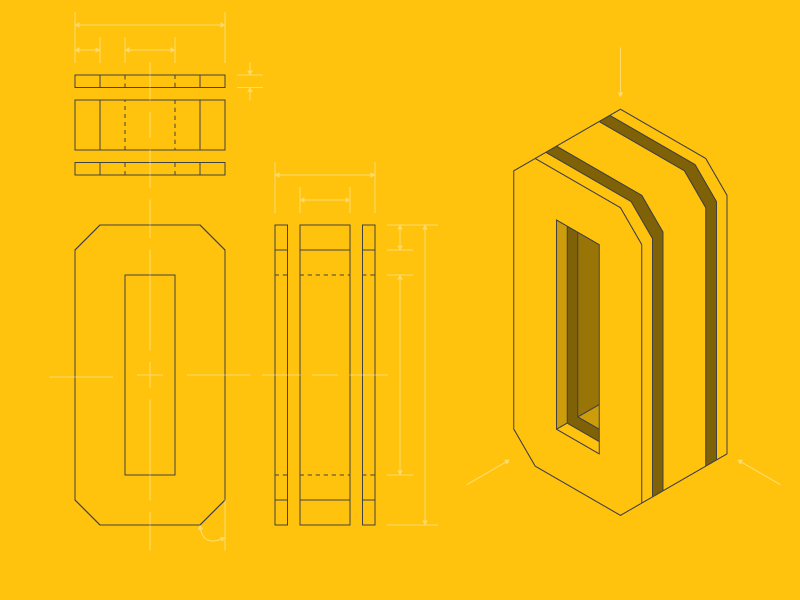 #Typehue Week 15: O drawing technical o typehue projection orthographic