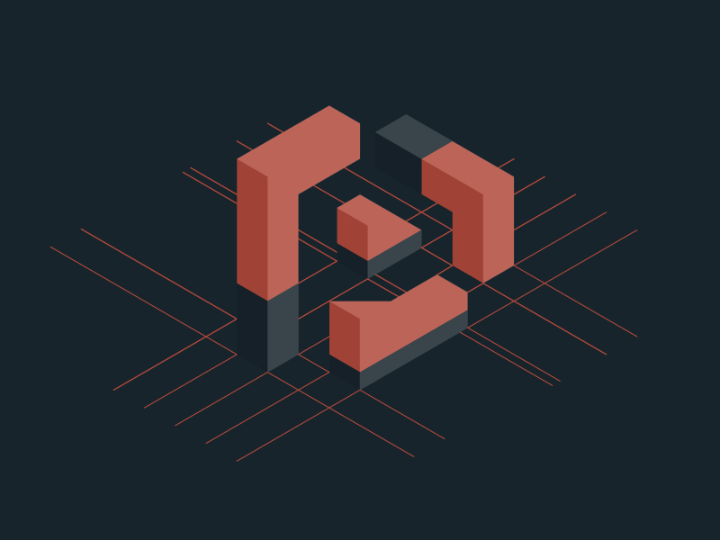 #Typehue Week 16: P negative space p typehue magnets polygon mesh isometric