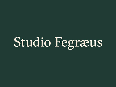 Studio Fegraeus Logotype