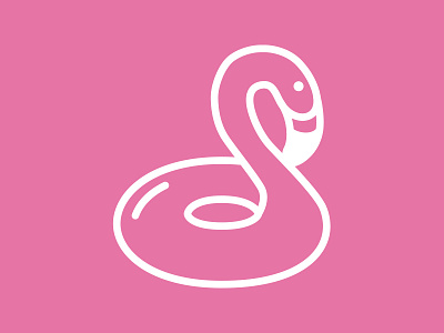 Icons – 2 flamingo icon illustration leisure pool animal ui design