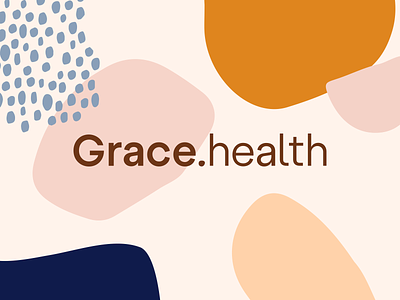 Grace Health branding identity illustration logotype shapes