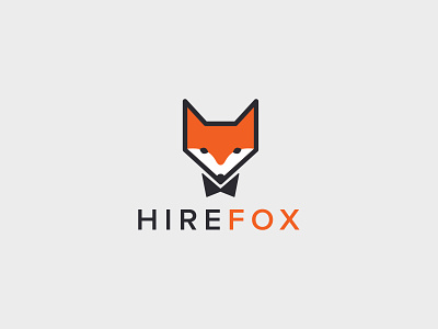 HireFox fox fox logo frontify logo logodesign logotype vector