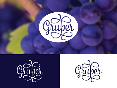 Winery Logo lettering logo wine