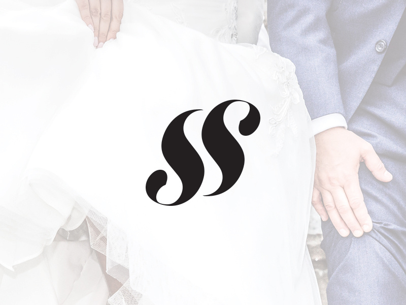 SS Monogram branding wedding logo mark monogram