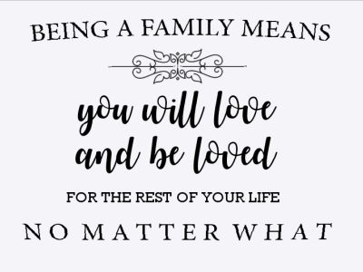 Quotes Being a Family calligraphy decorations family quotes home decoration quotes