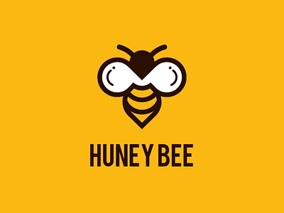 Huney Bee Logo branding design graphic design illustration logo typography vector