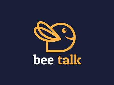 Bee Talk Logo branding design graphic design illustration logo vector