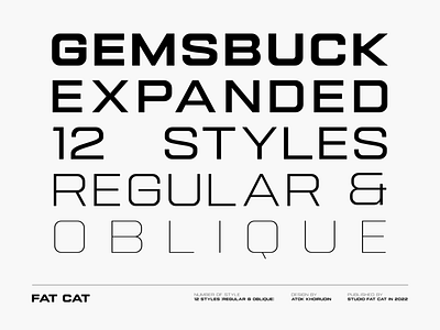 Gemsbuck font family