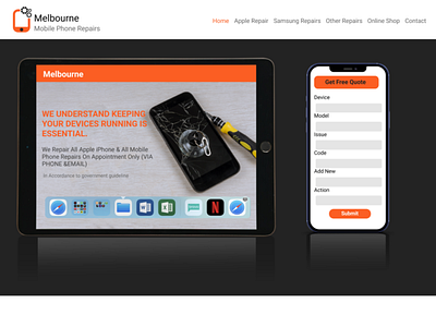 Mobile Repairing website