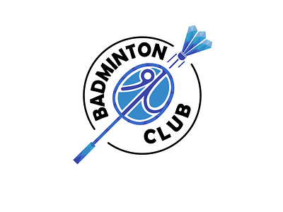 Modern Logo for Badminton Club design graphic design illustration logo vector