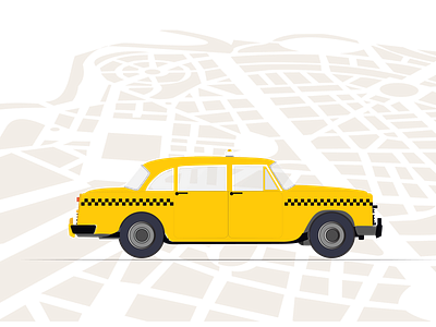 Taxi Illustration for ''Motaka.am'' app design illustration minimal ui ux