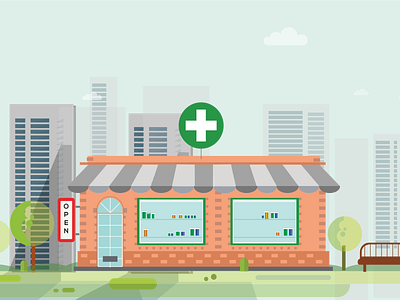 Pharmacy Illustration for ''Motaka.am''