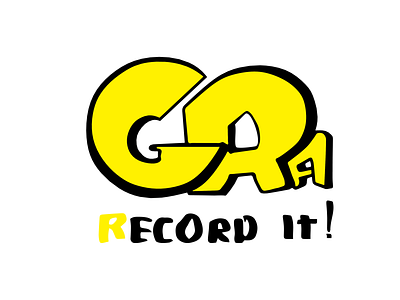 Logo design for "Graphic recording Armenia" GRA facilitation flat graphic graphic design logo recording typography