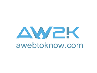 Logo Design for Website "AW2K" characterdesign design flat icon illustration logo