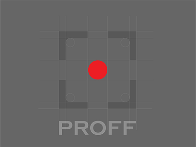 Logo design for "Proff" photo studio design flat icon illustration logo minimal photography photos typography vector