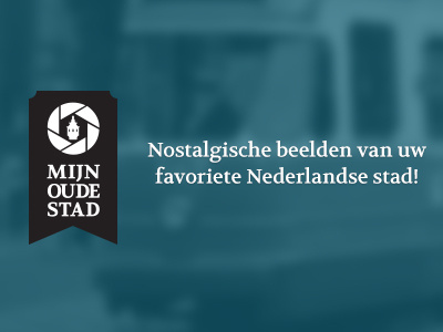 Mijn Oude Stad concept header logo old city project vintage