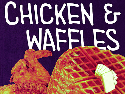 Chicken & Waffles album art butter chicken photoshop waffles