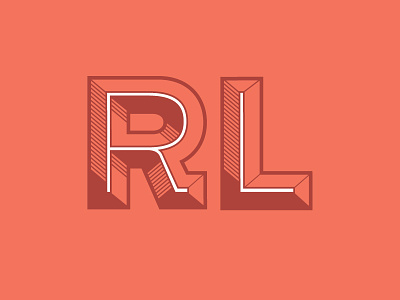 RL Monogram - Updated branding l letter lettering letters logo monogram r