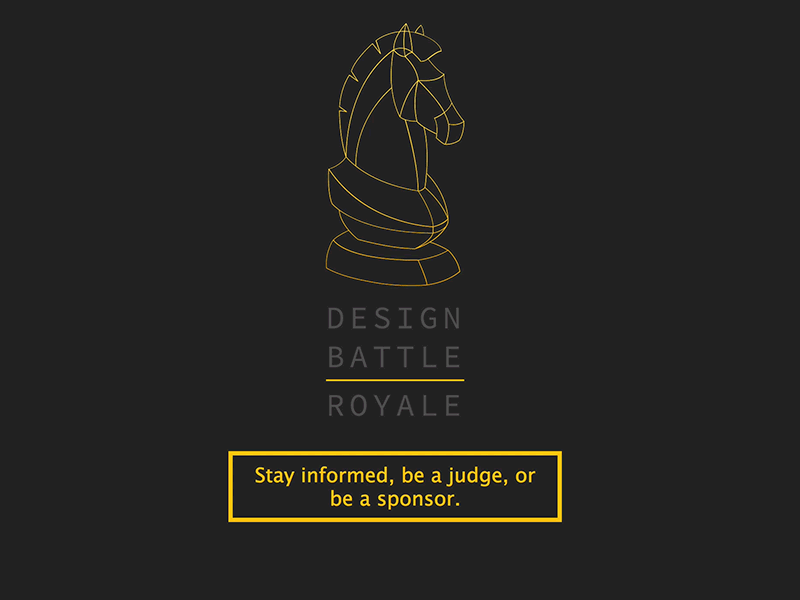 Design Battle 2014 - Interaction V2 animated battle design horse interaction line royale vector web design yellow