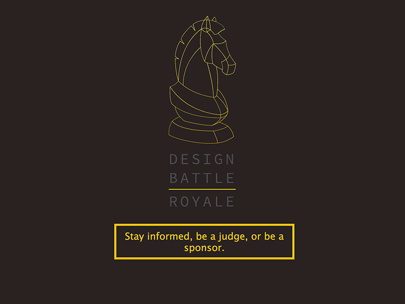 Design Battle 2014 - Interaction V3 animated battle design horse interaction line royale vector web design yellow
