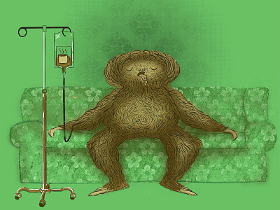 Slothee humor illustration vector
