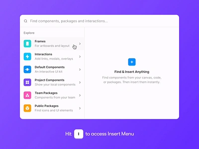 Prototyping with the Insert Menu app component components framer web insert menu interactive magic motion mobile prototype rapid