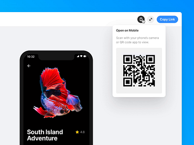 Preview and test your Framer prototypes on mobile animation app framer framer web interactive magic motion mobile prototype qr scan share test ui