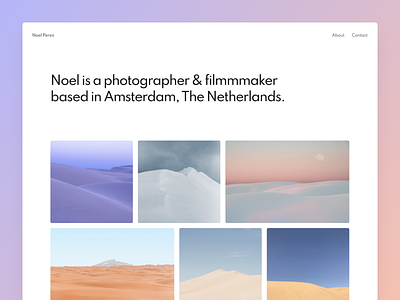 Framer Sites Photography Template