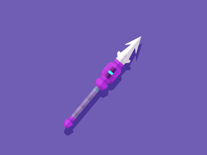 Violium Spear starbound softnauts illustration ui knight fight asset game weapon sword