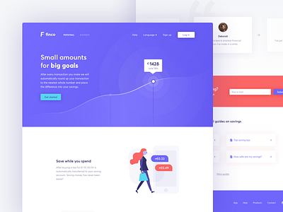 Savings Account Landing Page