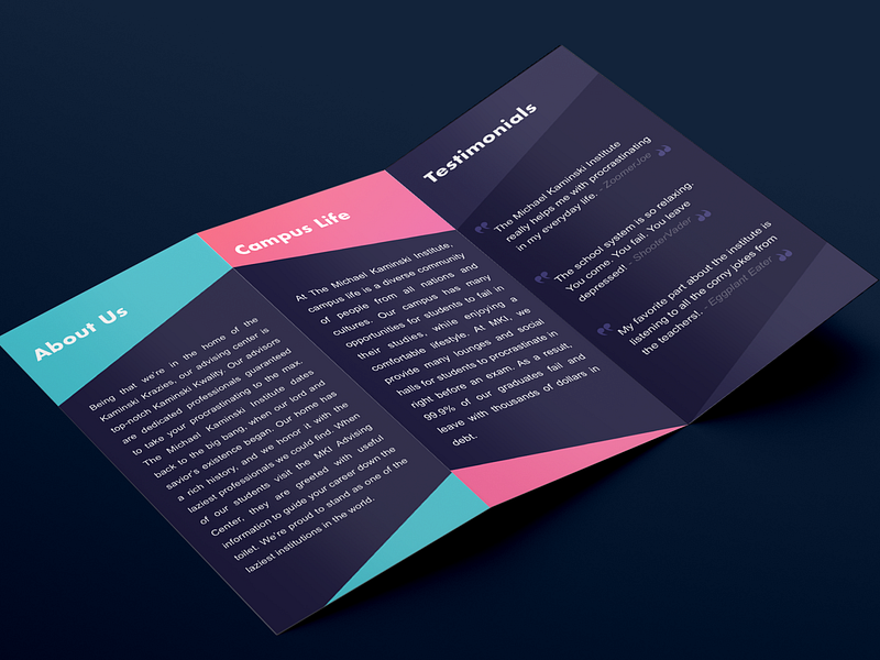 Pamphlet Design by AR Ehsan on Dribbble