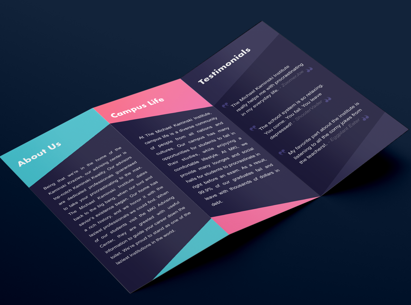 Pamphlet Design by AR Ehsan on Dribbble