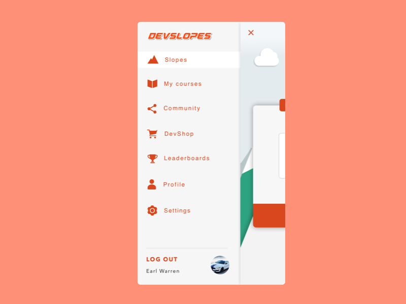 Daily UI 03 Side Menu by AR Ehsan on Dribbble