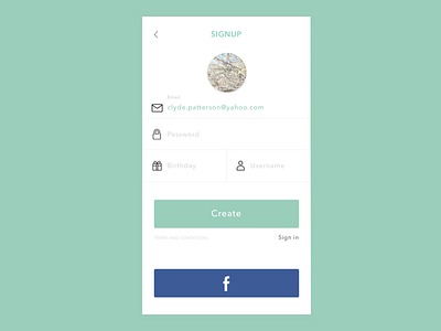 Daily UI #06 - Sign up form create account daily ui form login sign up signup ui
