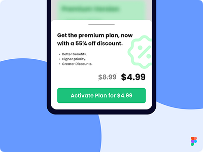 DailyUI Challenge Day 036 - Special Offer #Day036 #DailyUI app concept daily daily ui dailyui design discount figma ios mobile offer overlay plan popup premium special special offer ui uidesign ux