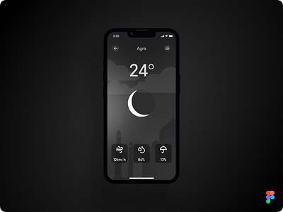 DailyUI Challenge Day 037 - Weather #Day037 #DailyUI 037 app city concept daily daily ui dailyui day 037 design figma humidity interface minimal place temperature ui uidesign ux weather weather app